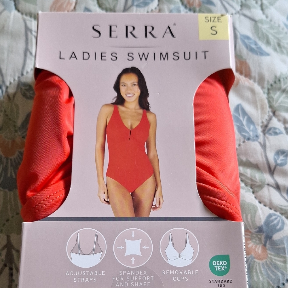Serra Women's Swimsuit in Bold Red